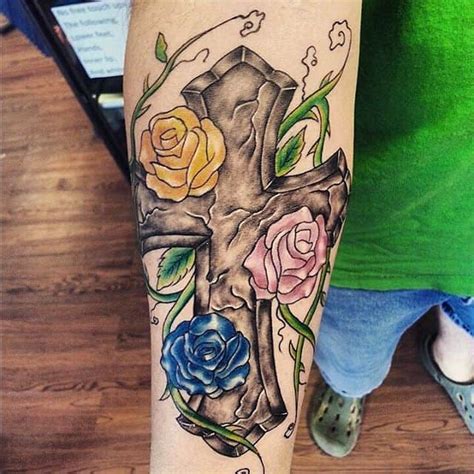 A skull face inside cross tattoo design its a symbol of. 150 Sacred Cross Tattoos For Men, Women (January 2020)