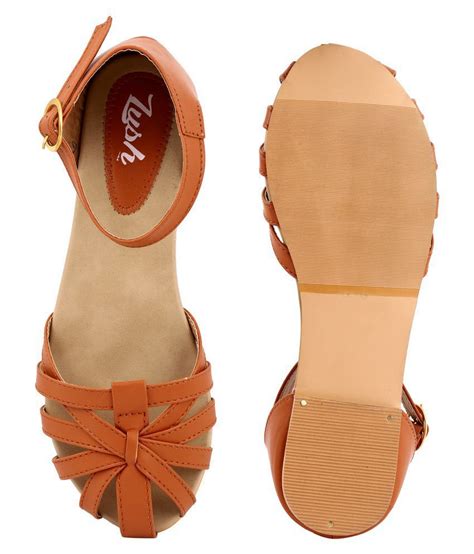 Lush Tan Flats Price In India Buy Lush Tan Flats Online At Snapdeal