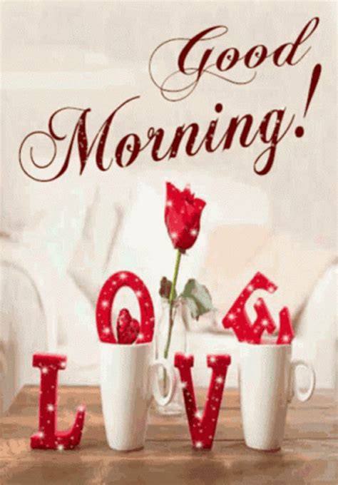 Love Good Morning Shining Letters In A Cup Gif Gifdb Com
