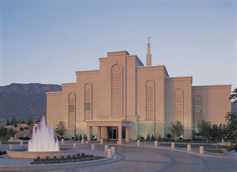 Albuquerque New Mexico Temple In The Evening