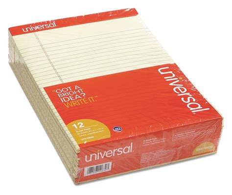 Universal Notepad 8 12 In X 11 34 In 600 Pk 12 35x060unv10630