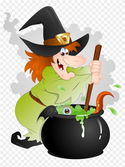 Cute Witch Clipart Cartoon Witch Halloween Clip Art HD Png