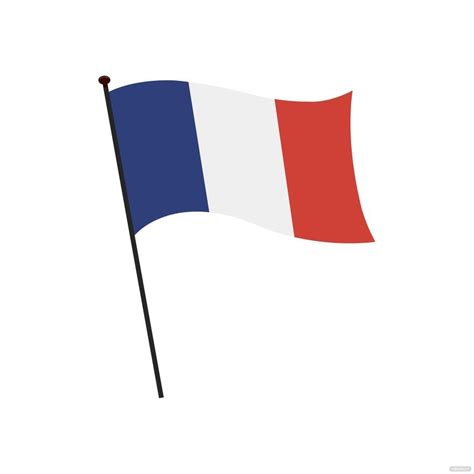 Waving France Flag Vector In Illustrator Svg  Eps Png Download