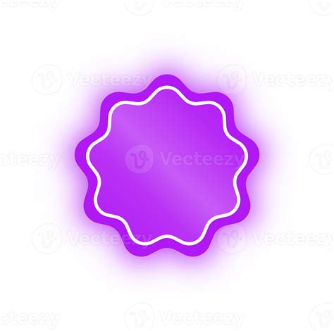Neon Purple Wavy Circle Banner Neon Wavy Circle 10975217 Png