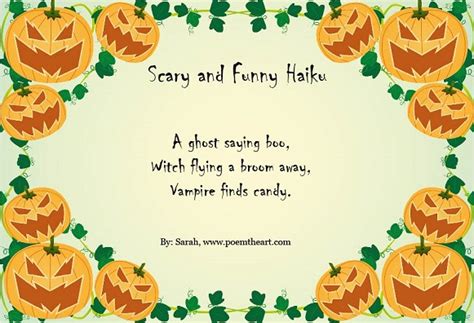 Scary And Funny Haiku Poem The Art Expressing Oneself Is Art