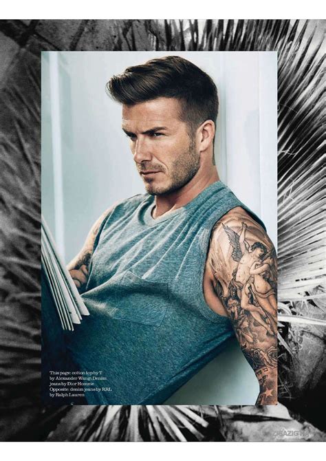 David Beckham Elle Magazine Uk July 2012 David Beckham Photo