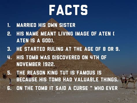 King Tutankhamun Facts