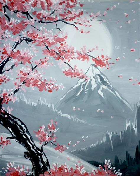 Paint Nite Simi Cherry Blossoms