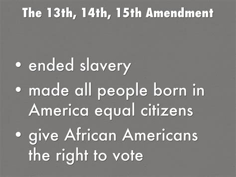 The 13th 14th 15th Amendment By Mrdroom262