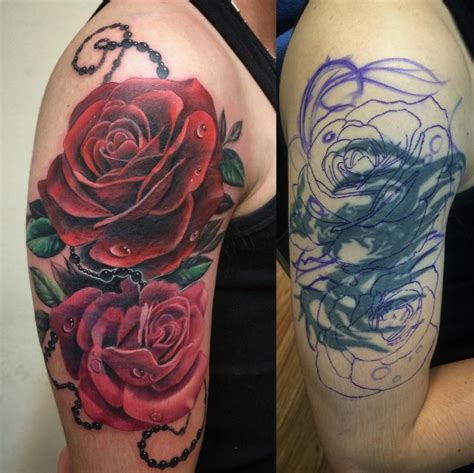 Rose Tattoo Cover Up Dark Roses Tattoo Rose Drawing Tattoo Hand