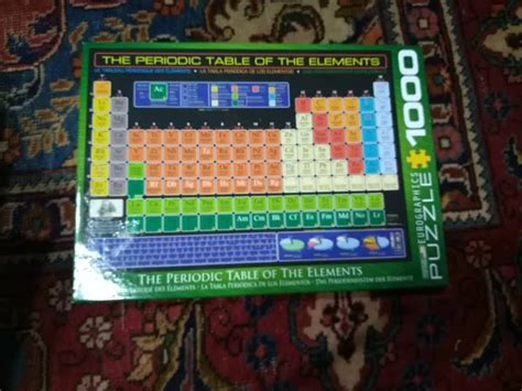The Periodic Table Of The Elements 1000 Piece Puzzle By Eurographics