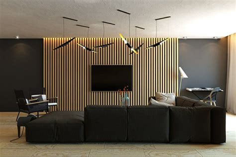 Tasseaux de bois - Wall'in | Living room wood, Living room tv wall