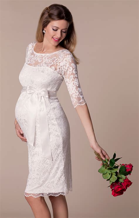 Amelia Lace Maternity Wedding Dress Long Ivory Lupon Gov Ph
