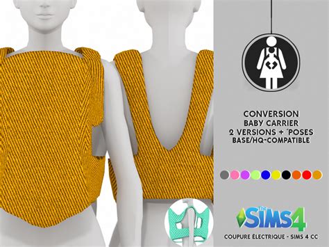 Baby Carrier Redheadsims Cc