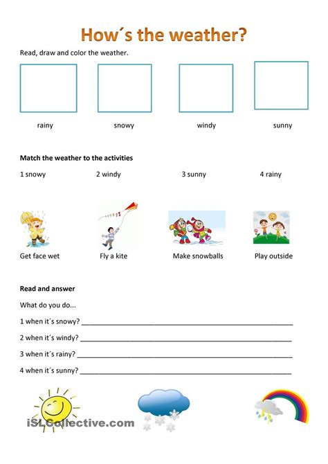 How Is The Weather Weather Worksheets Fun Science Worksheets