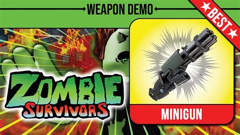 Roblox Zombie Survivors Best Gun Minigun Youtube