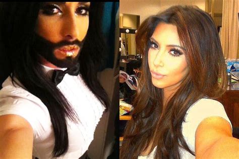 Meet Kim Kardashians Bearded Doppelganger 9celebrity
