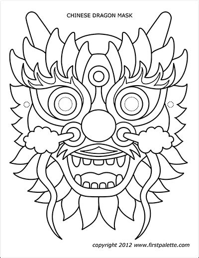 Pikbest have found 154309 free simple chinese dragon templates of poster,flyer,card and brochure editable and printable. Printable Dragon Mask | Dragon mask, Chinese new year ...