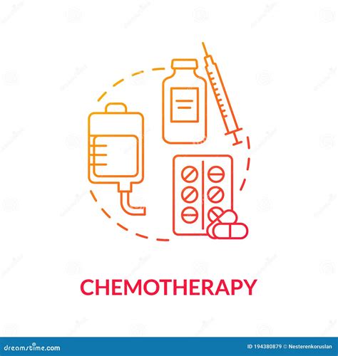 Chemotherapy Concept Icon Stock Vector Illustration Of Drug 194380879