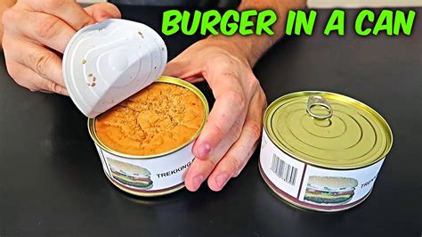 Burger In A Can Youtube