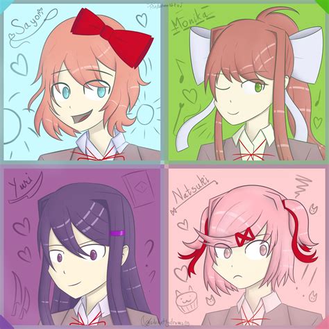 Drew All The Girls Last Reupload Because I Have Given Up On Uploading It As A Cool  Ddlc