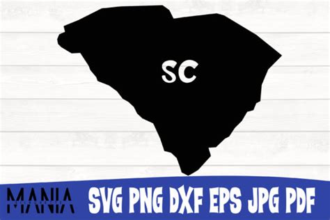 South Carolina State Svg Silhouette Graphic By Silhouettemania