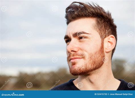 Cool Handsome Guy Smiling Stock Image Image Of Caucasian 52415735