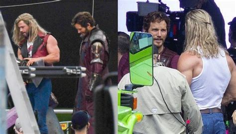 Thor Love And Thunder Set Photos Reveal Chris Hemsworth And Chris Pratt