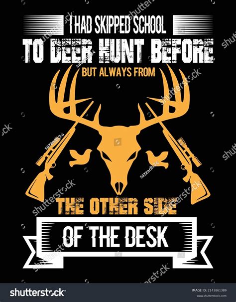 Had Skipped School Deer Hunt Before Stock Vector Royalty Free