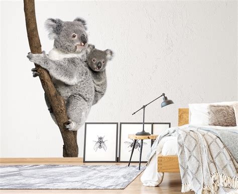 3d Koala Back Baby 189 Animals Wall Stickers Aj Wallpaper
