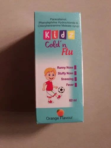 Kidz Cold N Flu Syrup Bottle Size 60 Ml At Rs 55bottle In Surat Id