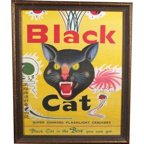 The image is png format and has been processed into transparent background by ps tool. Black Cat Fireworks Sign (Old Original)