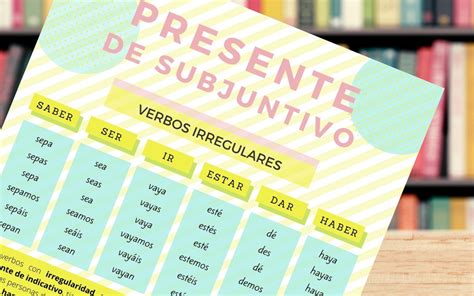 Verbos Irregulares En Presente De Subjuntivo Agualivar Spanish School