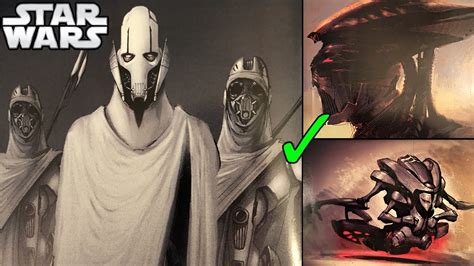 All General Grievous Designs George Lucas Almost Approved Star Wars