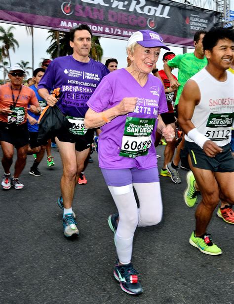 91 Year Old Breaks 2 Records At San Diego Marathon San Diego Marathon