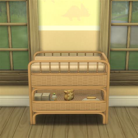 Install Wicker Changing Table Tiny Dreamers The Sims 4 Mods