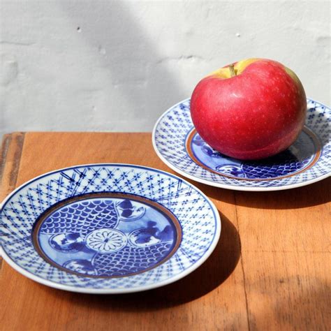Blue And White Porcelain Plates Made In Japan Japanese Plates