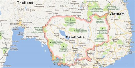 Bangkok To Cambodia Map