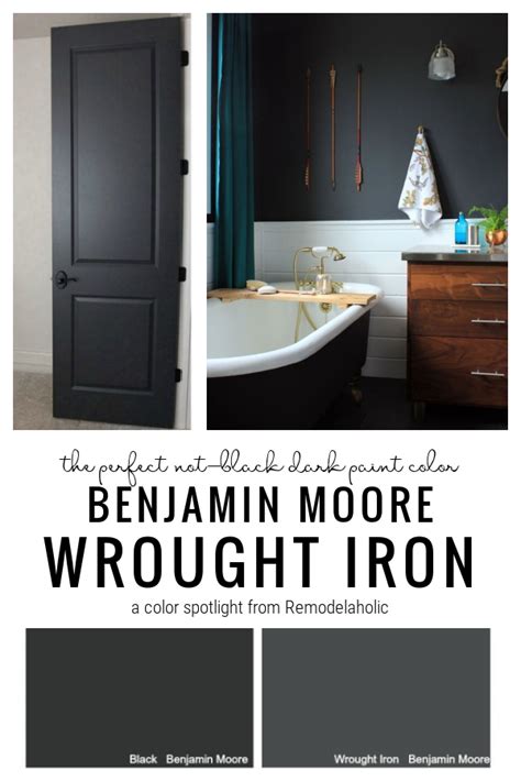 Color Spotlight Benjamin Moore Wrought Iron Remodelaholic
