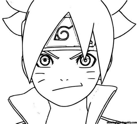 Boruto Coloring Pages Naruto Drawings Easy Coloring Pages Coloring