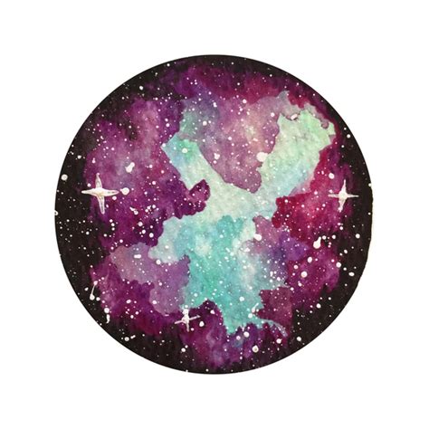 My Watercolour Nebula Painting Process Myfairpixel