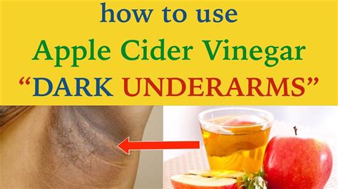 How To Use Apple Cider Vinegar To Get Rid Of Dark Underarms Home