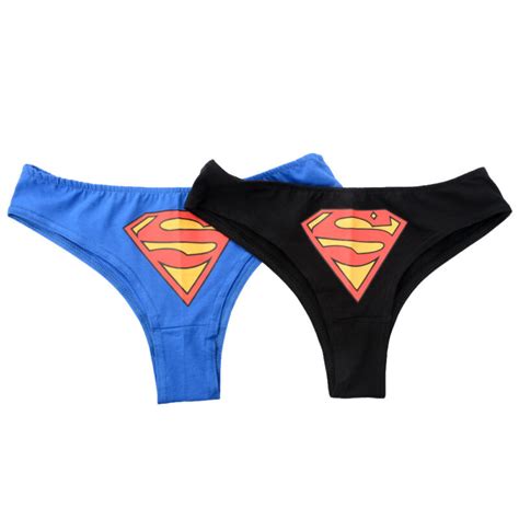 sexy women s batman superman panties underwear g string briefs knickers linge bi ebay