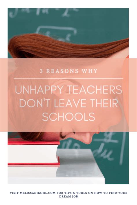 3 Reasons Why Unhappy Teachers Dont Leave Their Schools Interview Tips For Teachers Teachers