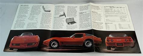 Lot Vintage Lot Of 3 Chevrolet Corvette Sales Brochures 2 1976 And