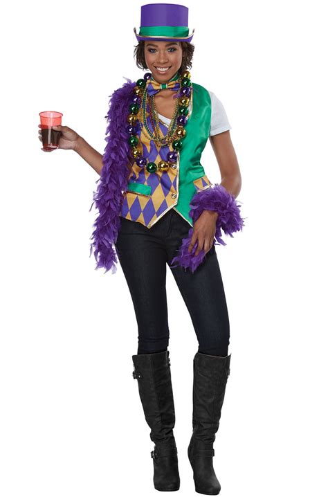 Mardi Gras Woman Adult Costume Kit