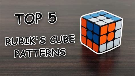 Top 5 Rubiks Cube Patterns For 3x3 Youtube