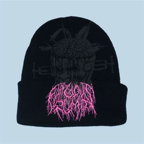 jual winterhat fatuous rump black pink logo shopee indonesia