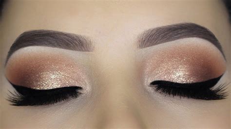 Easy Soft Glam Eye Makeup Tutorial Eyemakeup Glam Eye Makeup Gold