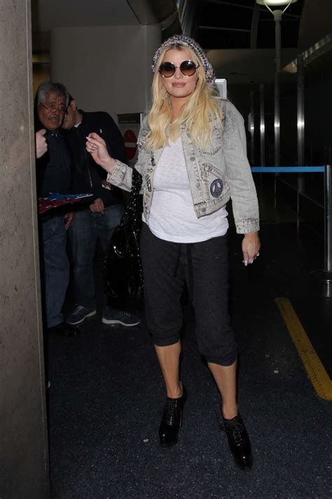 Jessica Simpson At The Lax Airport In Los Angeles Gotceleb